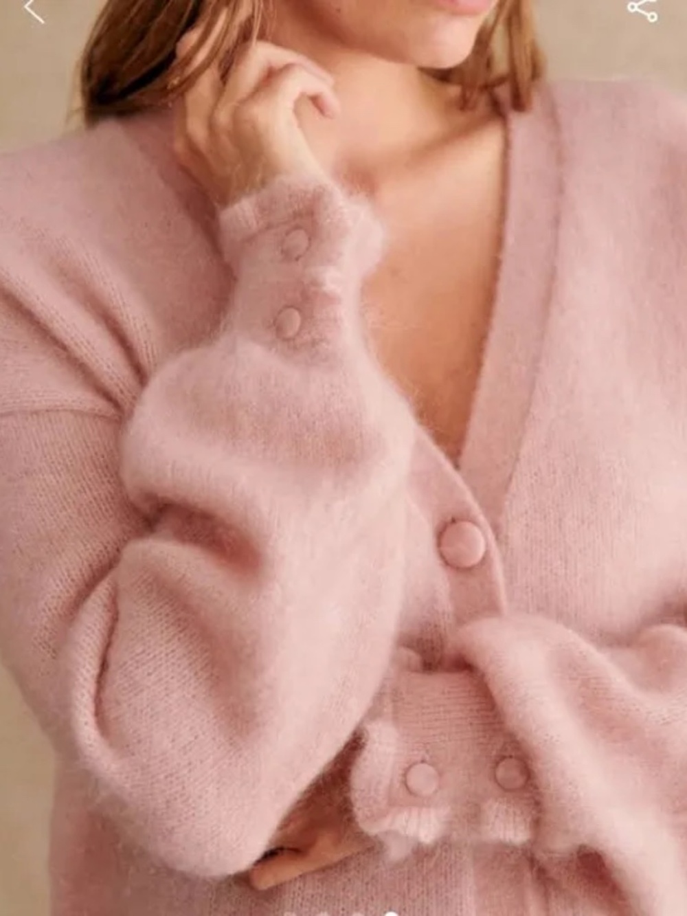 Sezane Mia 'Powder Pink' EUC